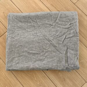 Rejuvenation 100% Linen Duvet Cover Chambray Blue King Size 92 x 108